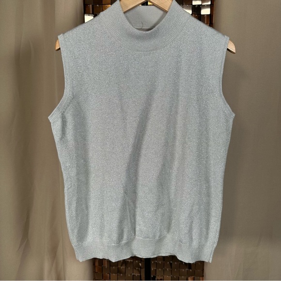 TANJAY TANK TOP WITH METALLIC FLECK 20” PTP + STRETCH - Picture 3 of 13
